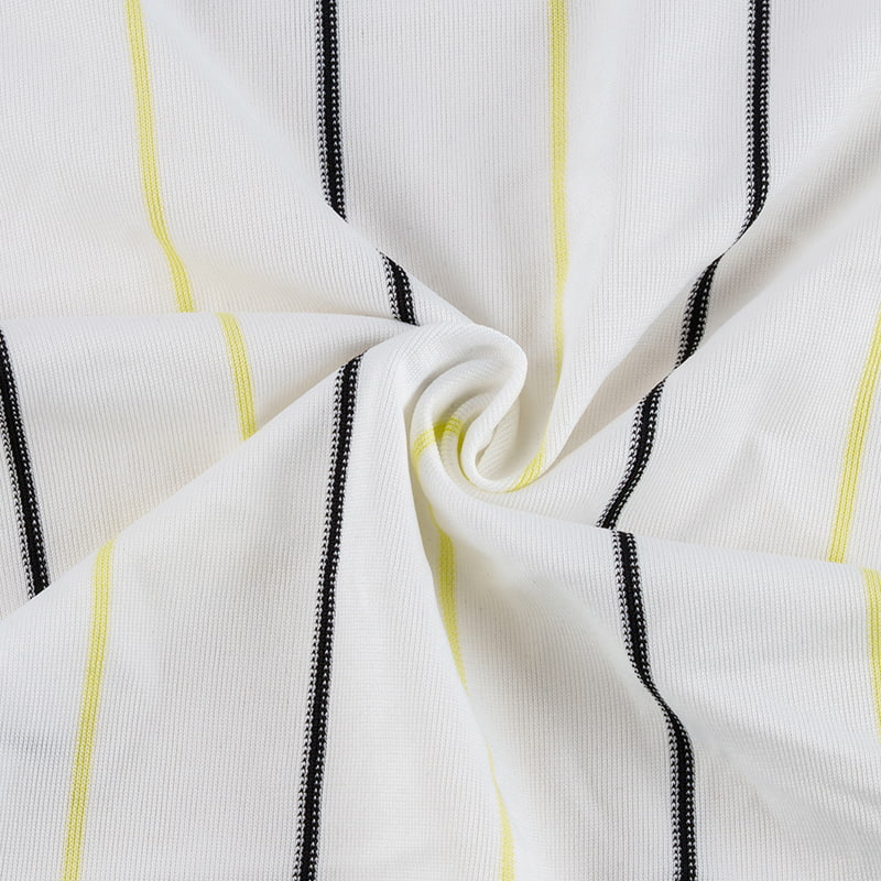 نسيج محبوك مخطط باللون الأخضر الفاتح